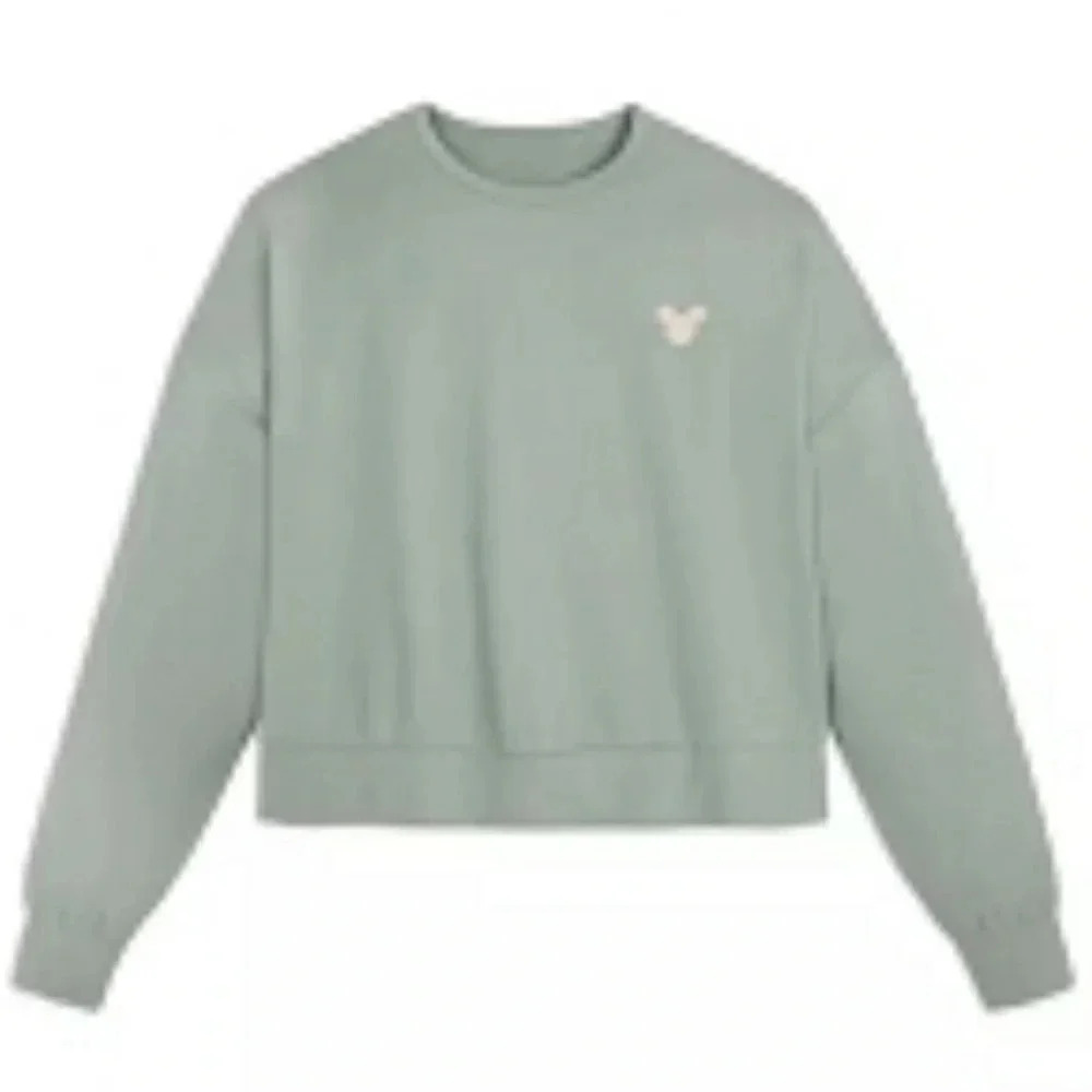 Disney Parks Homestead Mickey Icon oversized long sleeve shirt sage Green sz 3X